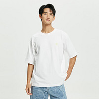 卡尔文·克莱恩 Calvin Klein CK Jeans夏季男士时尚圆领彩纹底镂空LOGO透气短袖T恤J320558