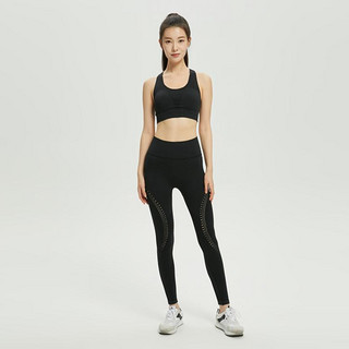 卡尔文·克莱恩 Calvin Klein CK运动女士休闲中度支撑编织LOGO工字美背瑜伽健身文胸4WS2K122