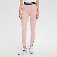 卡尔文·克莱恩 Calvin Klein CK运动春秋女士时尚提花织带腰边运动瑜伽健身紧身裤4WF2L605