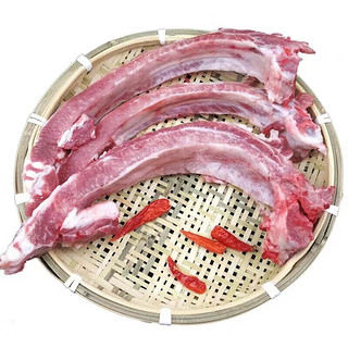 王明公皖南跑山土猪黑猪排骨新鲜冷冻猪肋排生鲜猪排 2斤源头直发 1000克