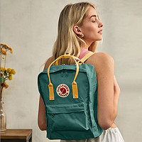 北极狐 FJALLRAVEN北极狐双肩包大容量背包男女书包23510-667/206北极绿/热辣橙16L 礼物送女生 母亲节礼物