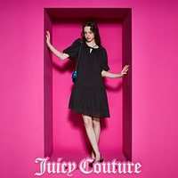 Juicy Couture 橘滋 经典系带logo绣花宽松连衣裙