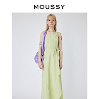 MOUSSY 摩西 春季新品氛围感不对称吊带淑女连衣裙010GS230-2190