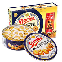 皇冠丹麦曲奇 丹麦曲奇饼干750g礼盒印尼原装进口