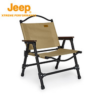 Jeep 吉普 户外可拆卸折叠椅子铝合金克米特椅便携露营野餐椅钓鱼椅