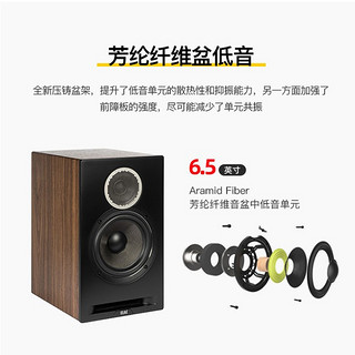 ELAC 意力 德国意力(ELAC)Debut Reference DBR62发烧级 HIFI音响套装书架箱音箱无源 DBR62 黑色 一对