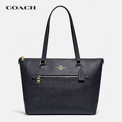 COACH 蔻馳 女士大號皮質托特包手提單肩包F79608