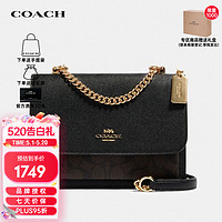 COACH 蔻驰 女士单肩链条包 91019 IMAA8 黑色 小号