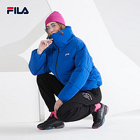 FILA 斐乐 长袖翻领棉服女时尚休闲开衫保暖外套面包服欧版 冲浪 M