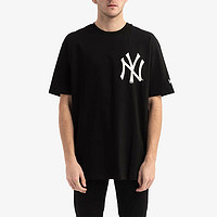 NEW ERA 纽亦华 运动T恤短袖男女同款MLB洋基队12195450 黑色NY L