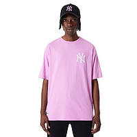 NEW ERA 纽亦华 运动T恤短袖男女同款MLB洋基队60357030 粉色NY 2XL
