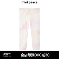 MiniPeace太平鸟童装夏新女童打底裤F2GDE2250 彩花 150cm