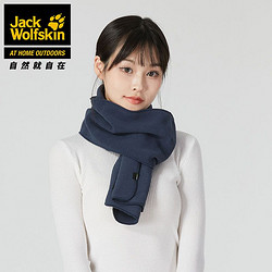 Jack Wolfskin 狼爪 JackWolfskin狼爪圍巾中性22秋冬新戶外保暖輕盈抓絨圍脖1904443