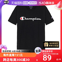 Champion 网球穿搭 草写logo圆领短袖T恤  GT23H-Y06794