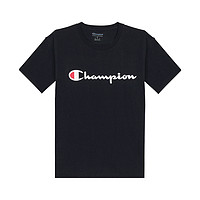 CHAMPION网球穿搭 草写logo圆领短袖T恤  GT23H-Y06794