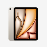 PLUS会员：Apple 苹果 iPad Air 2024款 M2版 11英寸平板电脑 256GB 星光色