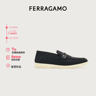 菲拉格慕（Ferragamo）男士黑色乐福鞋 0768454_M  _ 95/45 