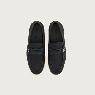 菲拉格慕（Ferragamo）男士黑色乐福鞋 0768454_M  _ 95/45 