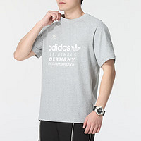 adidas ORIGINALS 三叶草（Adidas）阿迪达斯运动T恤 时尚印花宽松舒适透气圆领短袖 IU0224 M