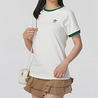 adidas ORIGINALS 三叶草（Adidas）阿迪达斯短袖女 时尚简约舒适透气圆领T恤 IN4110 L