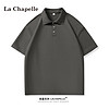 La Chapelle polo衫男短袖春夏季商务t恤男宽松透气翻领休闲运动上衣 深灰色