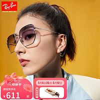 Ray-Ban 雷朋 RayBan）太阳镜男女款大框眼镜出行开车镜时尚款户外墨镜0RB3764D