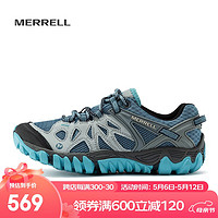 MERRELL 迈乐 运动户外溯溪鞋ALL OUT BLAZE轻便透气耐磨防滑速干休闲鞋 J65032 浅兰黑（女款） 36