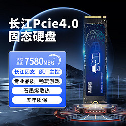 Shanli 闪立 长江m2 PCIE4.0固态硬盘 7580M 配散热贴+散热片