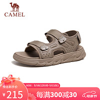 骆驼（CAMEL）男士潮流运动休闲厚底透气凉鞋子 G14M547631 杏色 38