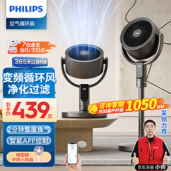 PHILIPS 飞利浦 空气循环扇家用电风扇3D自动摇头直流变频24档ACR3242CF