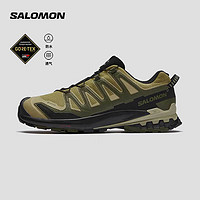 salomon 萨洛蒙 男款 户外运动防水透气减震耐磨稳定防护徒步鞋 XA PRO 3D v9 GTX 干草绿 472773-宽鞋楦