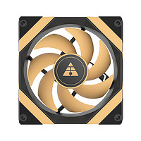 GOLDEN FIELD 金河田 艾尔登系列 FZ-L12 黑金版 无光 机箱散热风扇 单个装 正叶