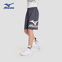 美津浓（MIZUNO）儿童短裤运动裤子男童2024年夏季舒适户外裤 深灰色 160cm