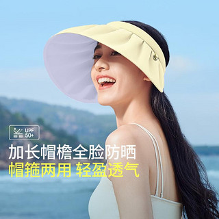 春夏季防紫外线空顶防晒帽子女款旅游遮太阳帽发箍