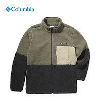 哥倫比亞 戶外23秋冬新品男子時尚拼接保暖羊羔搖粒絨抓絨衣