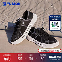 FILA 斐乐 FUSION斐乐潮牌男鞋POP III SE滑板生活鞋2024夏新款帆布鞋