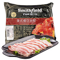 Smithfield 史蜜斯美式培根800g 餐饮量贩装 无淀粉熏制培根片 猪肉培根肉烧烤食材