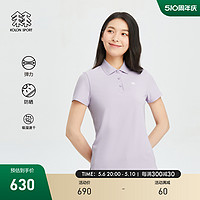 KOLON SPORT 可隆户外女子速干打底短袖T恤运动防晒保罗弹力POLO衫