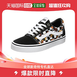 VANS 范斯 休閑女鞋帆布鞋 VN0A5HYO9DW 暗紅印花棋盤格