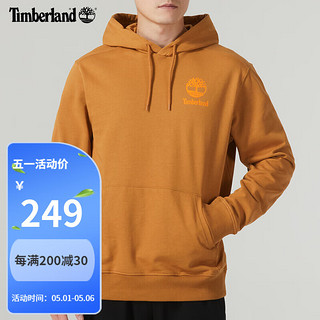 Timberland 卫衣男秋冬户外徒步登山休闲舒适背后印花套头衫A2FV7 A2FV7P47/小麦色