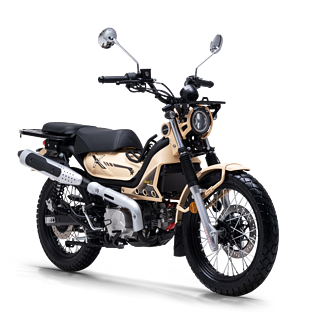 CoCo酷可Cross125X弯梁摩托车（骑士版） 沙漠黄 加选装包版10360