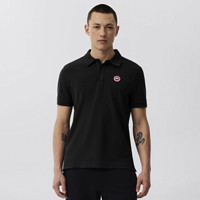 CANADA GOOSE 加拿大鹅 男士短袖POLO衫 1600M 黑色 XS