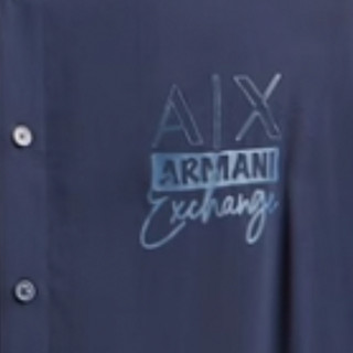 Armani Exchange 男士长袖衬衫 3DZC11ZNRNZ-240199 夜蓝色 S