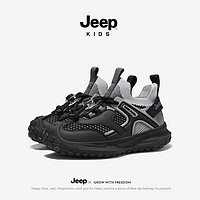 百亿补贴：Jeep 吉普 儿童运动鞋2024春夏季新款鞋子男童软底跑步鞋女童透气椰子鞋