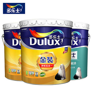 Dulux 多乐士 金装净味五合一优等品乳胶漆墙面漆内墙涂料油漆家用18L套装