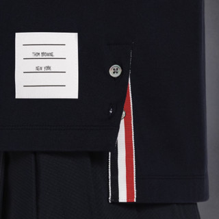 THOM BROWNE. 汤姆·布朗 女士圆领短袖T恤 FJS123A00042415 海军蓝 48