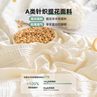 Miiow 猫人 A类大豆纤维夏凉被子空调被夏季薄款被芯透气夏被单双人夏天抗菌 牛油果绿
