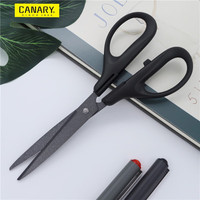 CANARY 日本CANARY办公家用剪刀 特氟龙不粘胶圆头安全手工剪纸剪刀 家用文具剪子 EP-175F(烤漆防粘款)