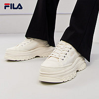 FILA 斐乐 官方帆布鞋LAVA胖胖底厚增高鞋2024夏季板鞋休闲小白鞋女