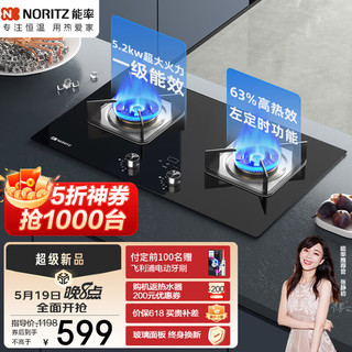 能率 JZT-EZ04 定时 台嵌两用 5.2kW 猛火燃气灶